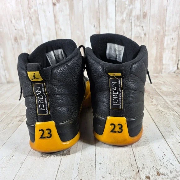 Air Jordan 12 Retro University Gold Black Yellow 130690-070 Mens Size 11.5